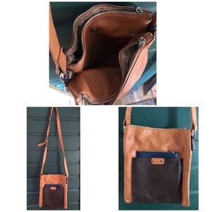 Over the shoulder 3 pouch purse